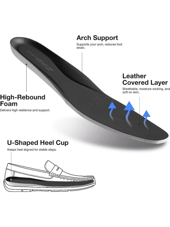 HEEZ Men\'s Black Perforated Faux Leather Penny Loafers Slip On Driving Shoes main image 4